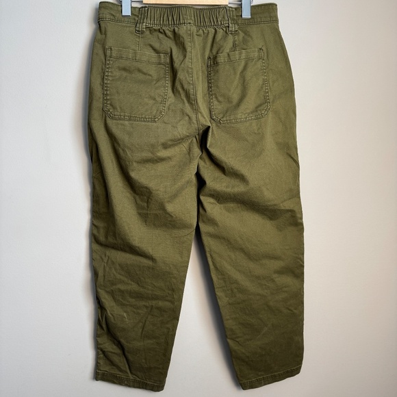 Old Navy Womens M-TALL OG Chino Casual High-Rise Pant Olive Green Campus Office - Picture 6 of 15